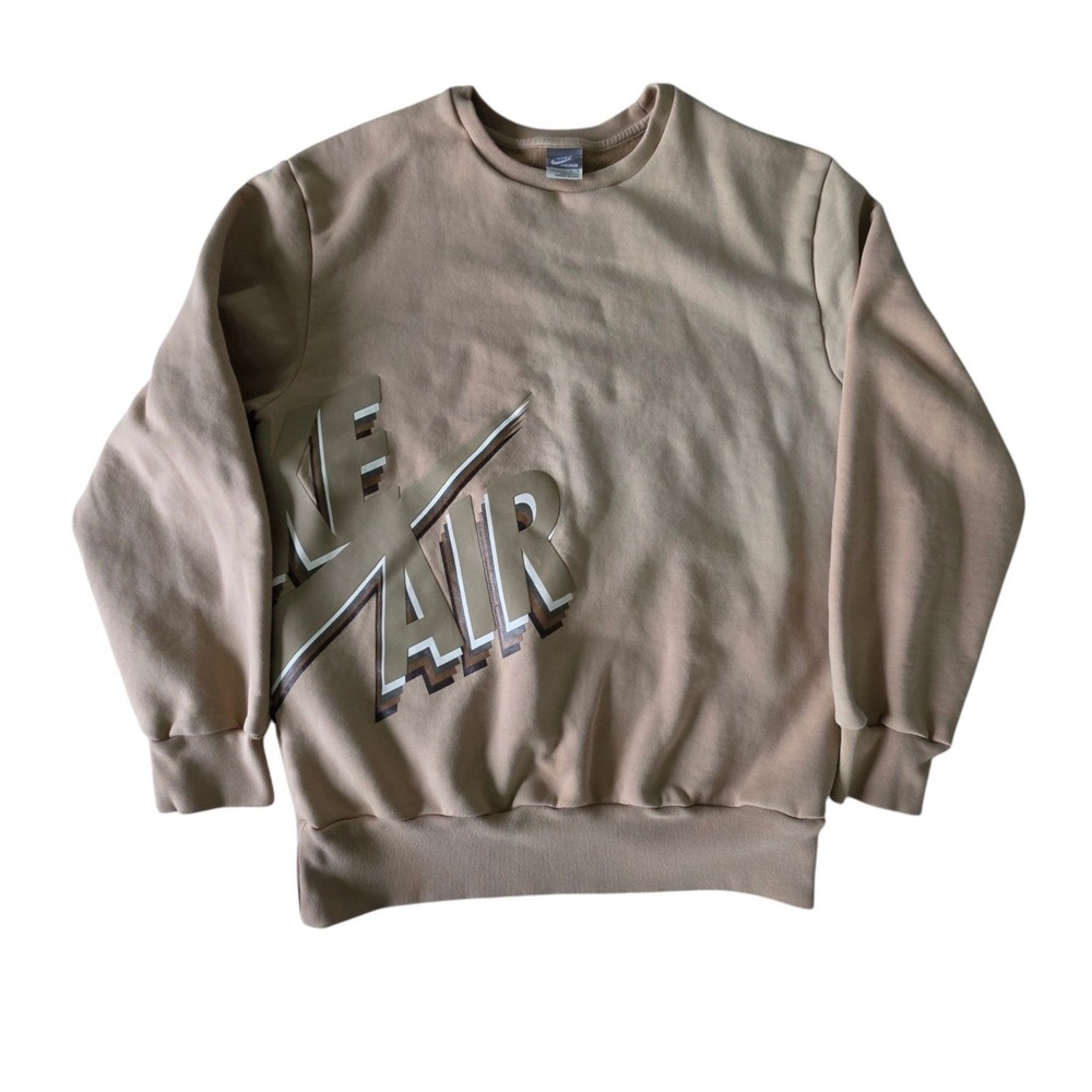 Nike Mens Crewneck Sweatshirt Nike Air Graphic 335612-200 Size Large Oversized
